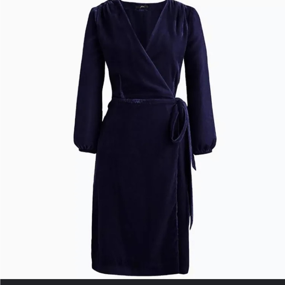 NWT J.Crew velvet wrap dress SZ 2